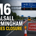 M6 Walsall Birmingham Lanes Closure