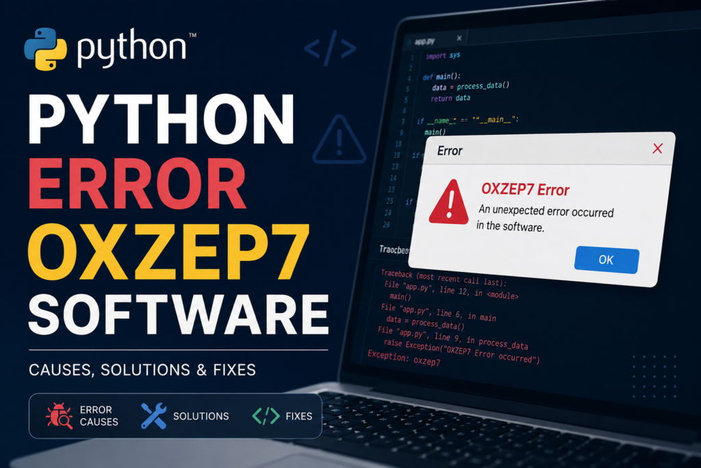 Python Error Oxzep7 Software