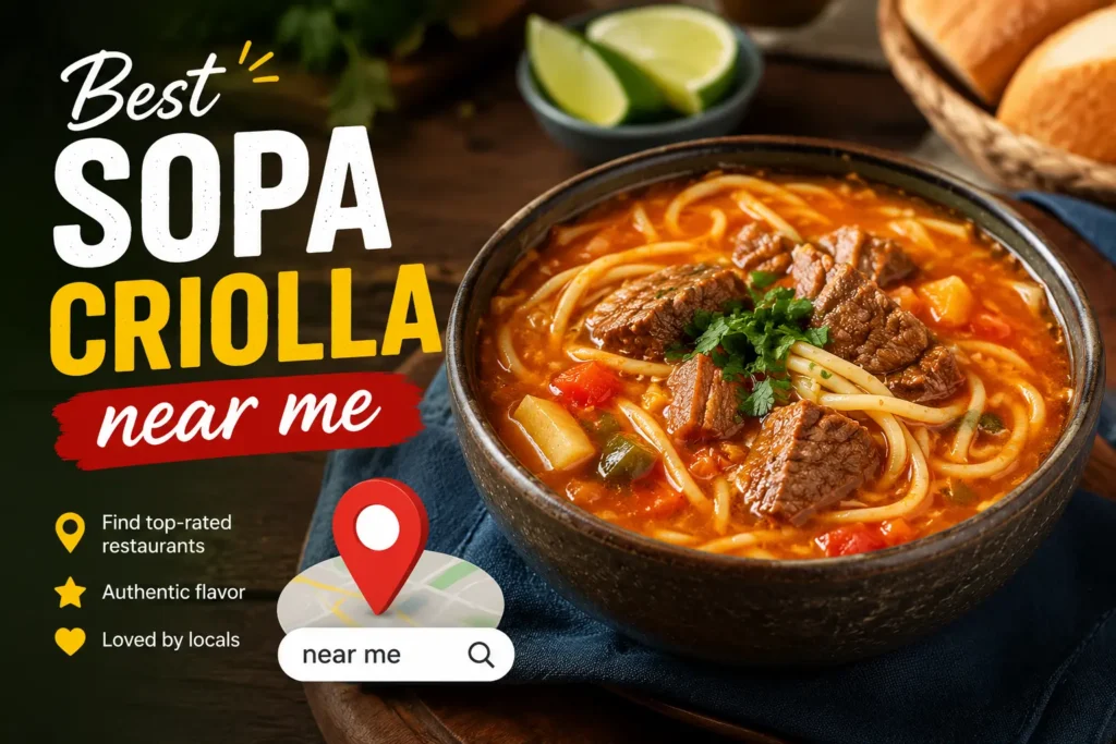 best sopa criolla near me