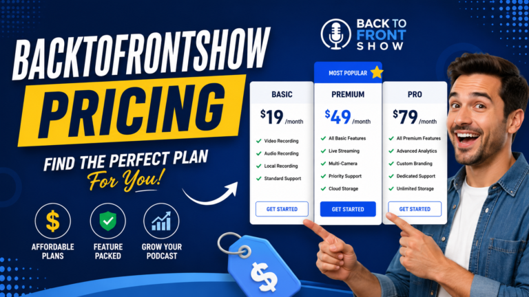 BacktoFrontShow Pricing